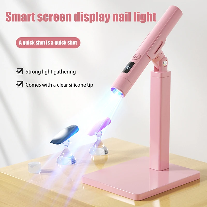 

Handheld Portable Mini Nail Dryer And Support Fast Curing For Color Gel Quick Dry Nail Art Curing Gel Polish Nail Glue