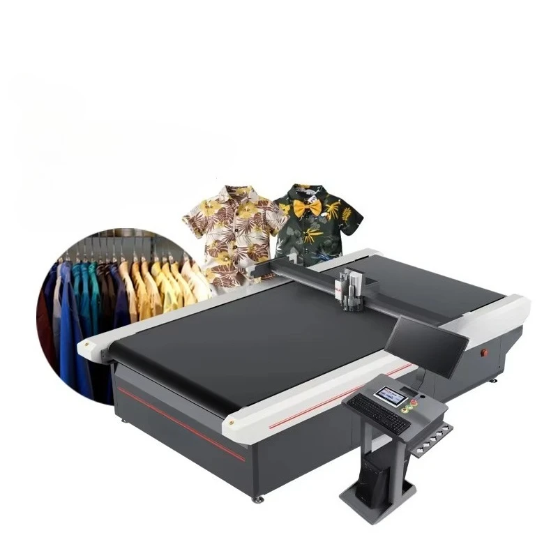 Flat Fabric Cutting Machine Plotter Automatic Stretch Canvas Clothing Sample Cutting Machine