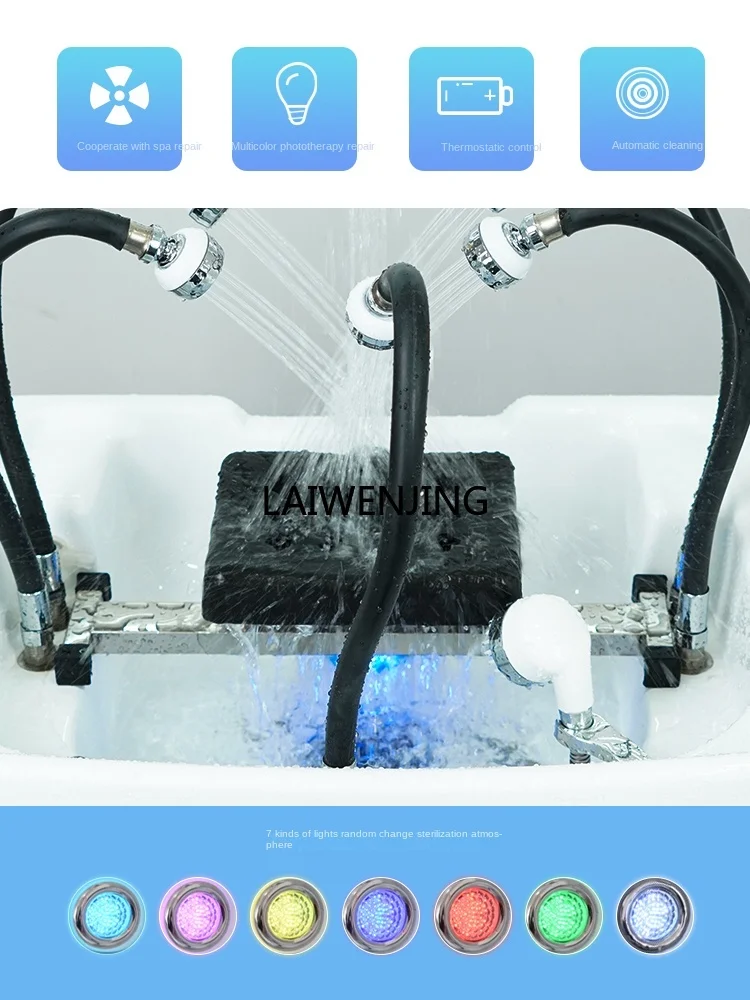 

LYN shampoo basin free of connection, head treatment barber shop special integrated bed with water circulation