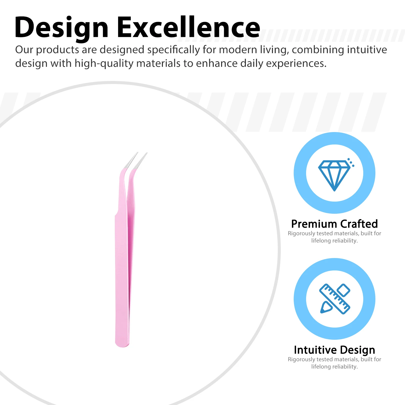 1pc ステンレス鋼まつげピンセットつけまつげエクステンション用プロフェッショナルラッシュツール高精度ピンセットメイクアップツール