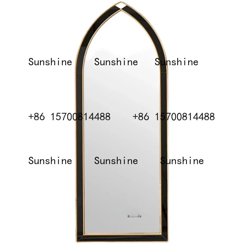 American full-length mirror dressing wall-mounted French wall-mounted light luxury European floor-to-ceiling mirrorXX