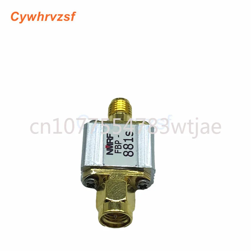 881 (868-895) MHz GSM900 specific SAW bandpass filter, 27MHz bandwidth, SMA interface