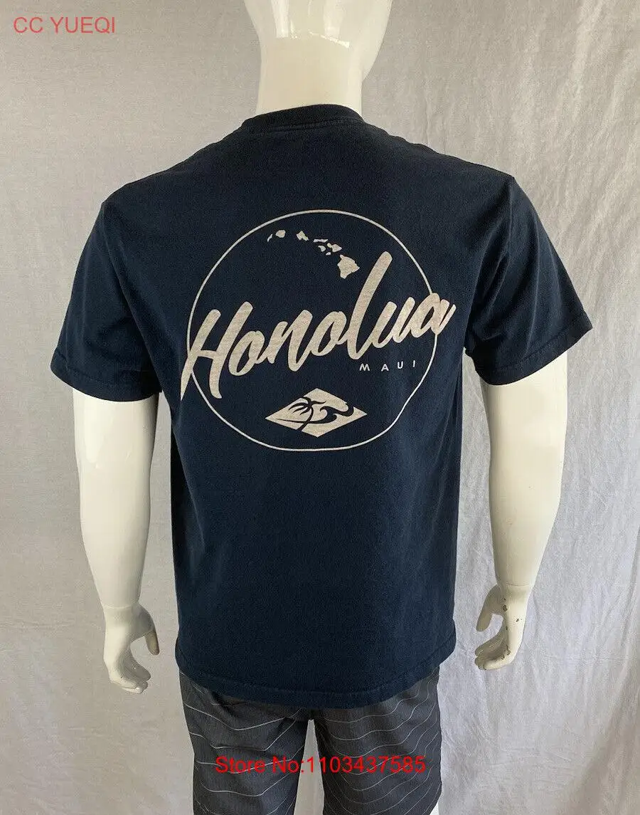 Honolua Surf Co Maui, двухсторонняя Женская-серая футболка, Мужская большого размера