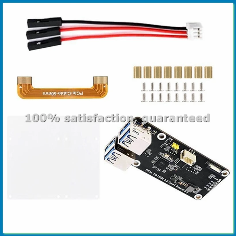 

Плата расширения PCIe на 5 портов USB3.2 Gen1 (5 Гбит/с) с 4xUSB3.2, без драйверов, Plug and Play - A51M