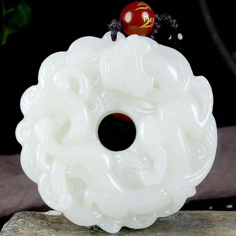 Pixiu Peace Pendant, Exquisitely Carved Hotan , Jade Ornament That Changes Course Of Events