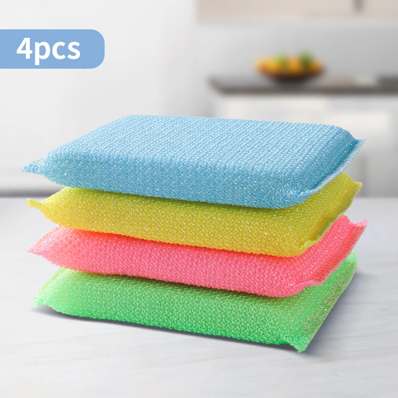 

Kitchen Magic Pan Cleaning Dishwashing Nano Sponge To Wash Dishes Scrubber Washcloth For Washing Dishes Napkin Mesh Accessories