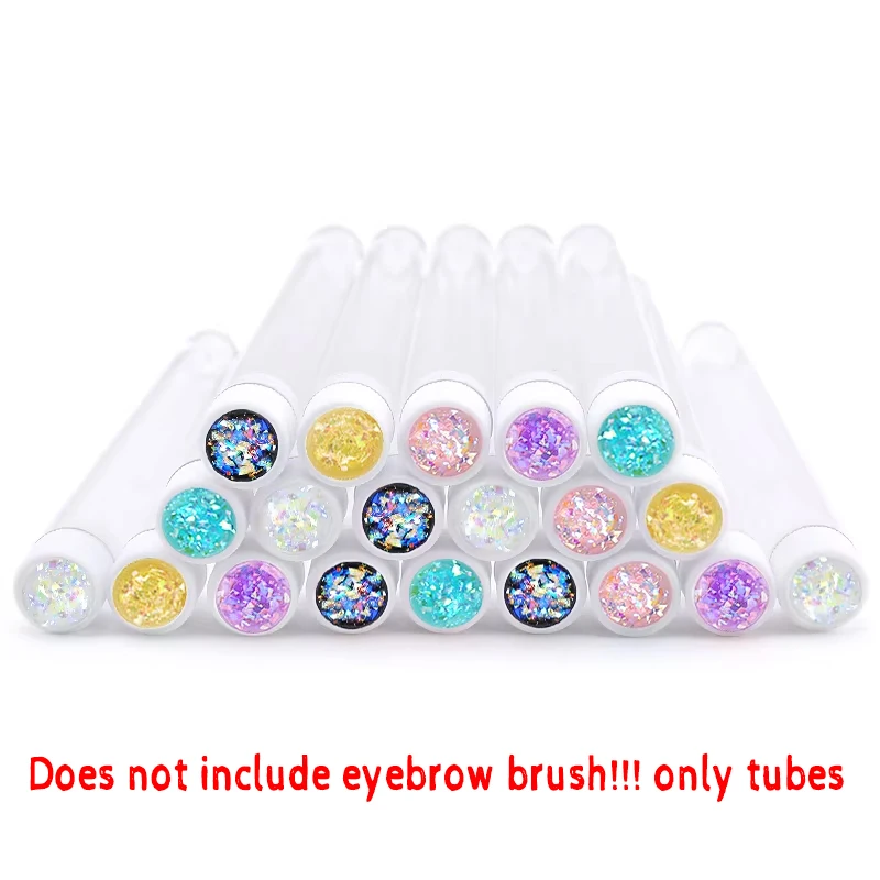 20 pz Riutilizzabili Pennelli Per Trucco Tubo Pennello Per Ciglia Pennello Per Sopracciglia A Prova di Polvere con Nuovo Ciglia In Resina Trapano Sostituibile Strumenti Per Ciglia