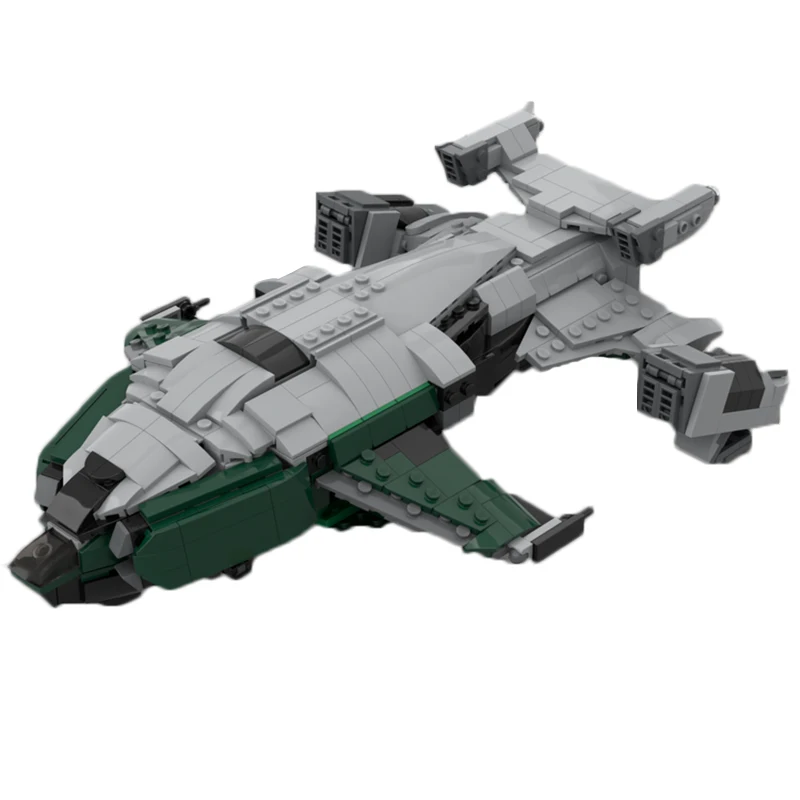 MOC Building Blocks Space Series Model 1:250 Scale Spaceship DIY Assemble Bricks Creative Toys Collection Display Xmas Gifts