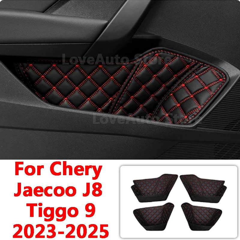 

For Chery Jaecoo J8 Tiggo 9 2023 2024 2025 Car Front Rear Door Inner Armrest Handle Door Multifunctional Storage Box Accessories
