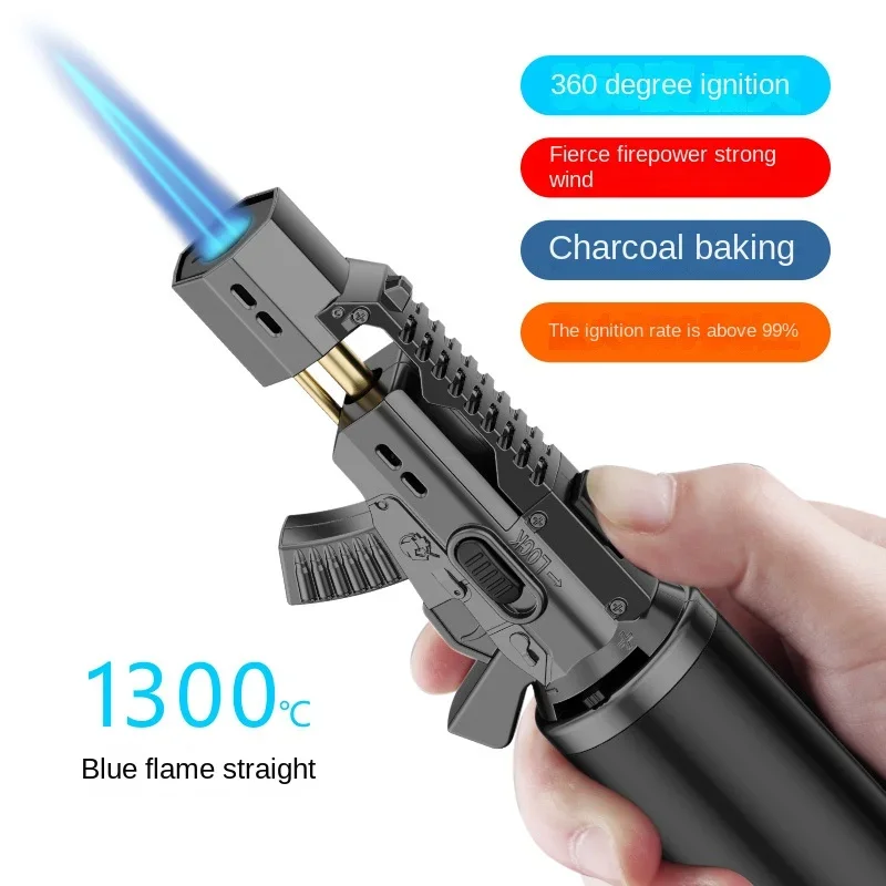 Turbo Torch Jet Gas Lighter High Firepower Windproof Spray Gun Kitchen Cooking Smoking Accessories Jewelry Welding Cigar Lighter