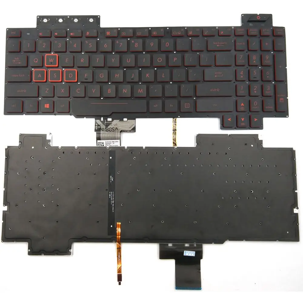 

New Laptop Keyboard For Asus TUF Gaming FX504GD-WH51 FX504GE FX504GE-AH53 FX504GE-BS73 FX504GE-ES52 FX504GE-ES72 US Backlit