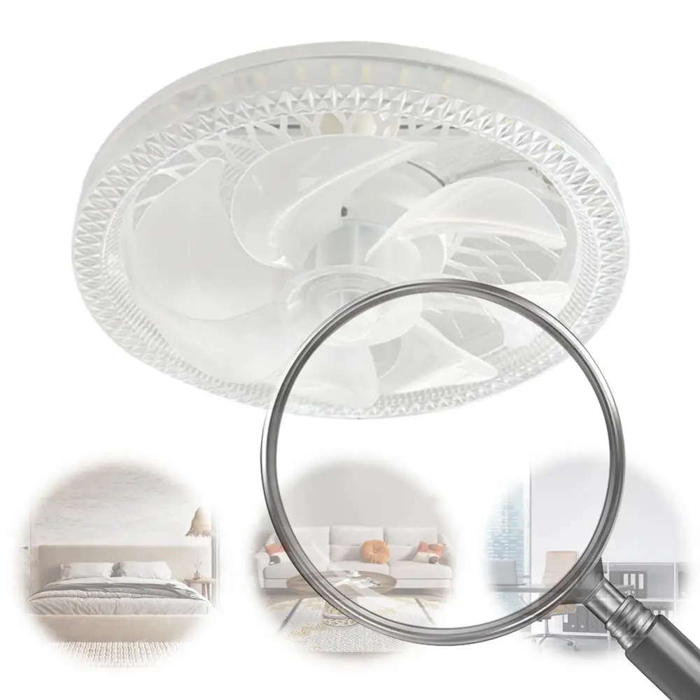 

Ceiling Fan Lights E26/E27 LED Lantern Fan Cooling Ventilador Fan 3 Gears Dimming Lamp Fan With 4'' E26 E27 Extension Connector