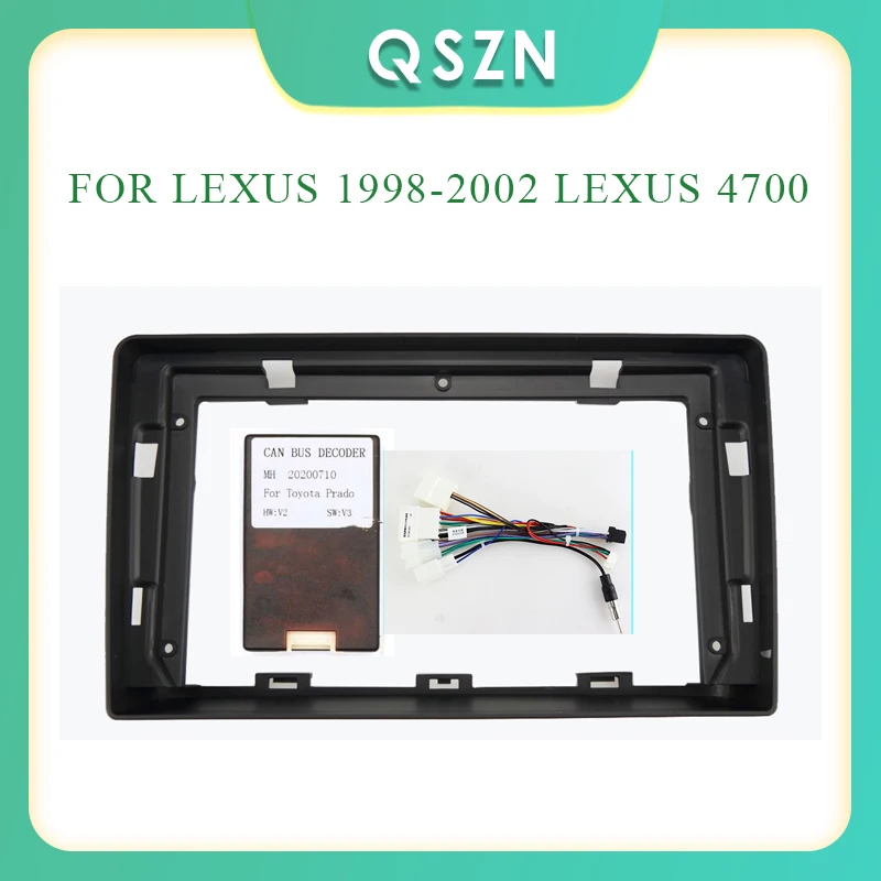 

For 9inch Host Unit 2DIN Car Radio Fascia Frame FOR LEXUS 1998-2002 LEXUS 4700 With Cable Dash Fitting Panel Kit