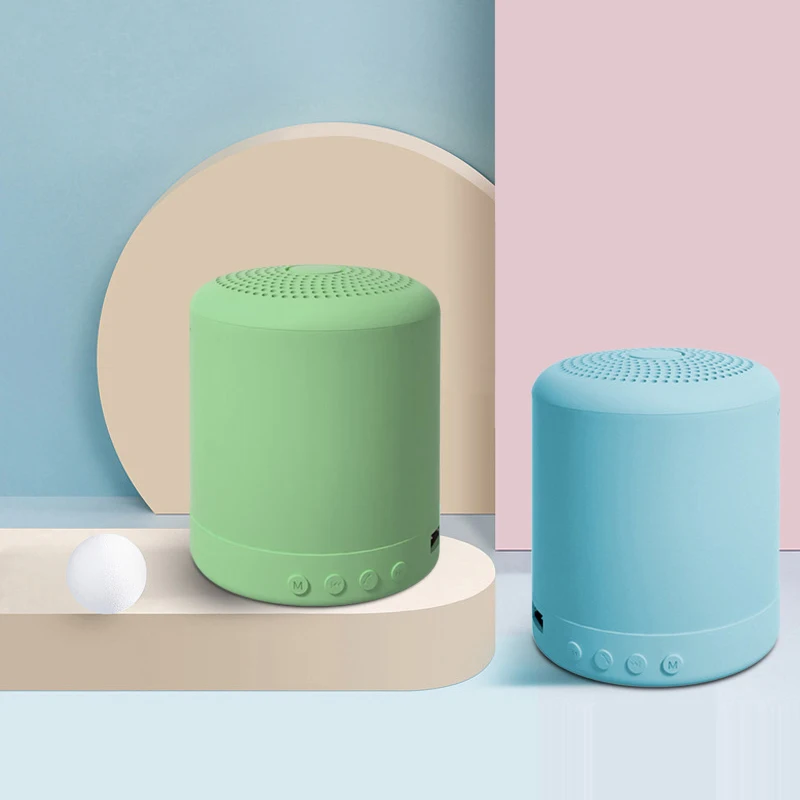 Macaron Small Wireless Speaker Hi-Res 300M Audio Extended Bass Treble Wireless HiFi Portable Speaker High Bass Speaker