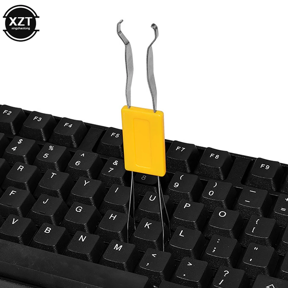 2 In 1 Keycaps Puller Accessories Unloading For Gaming Keyboard Switches Remover Tool Universal Black Fixing Durable Easy Use