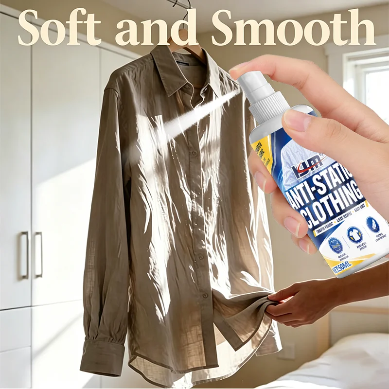 Garment Wrinkle Release Spray - Fast Fabric Smoothing for Shirts Dresses Skirts Pants And Uniforms - Helps Reduce Visible Crease