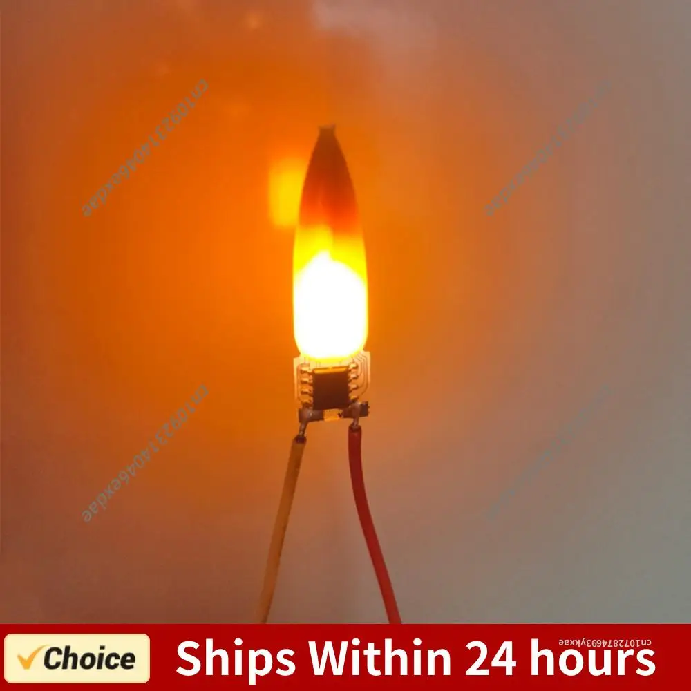 

3/5/10PCS Flame Light Bulbs 2200K Diode Light Bulb Accessories 3V LED Flame Effect Light Bulb for Christmas Party Decorations