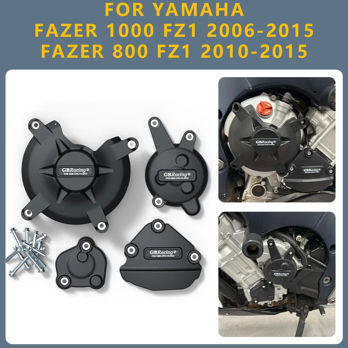 

Motorcycle Engine Cover Clutch Cover Protection FOR YAMAHA FAZER 1000 FZ1 FAZER-1000 2006-2015 800 FAZER-800 FZ8 2010-2015