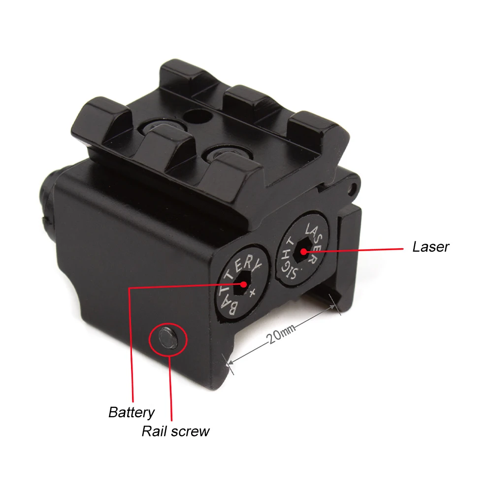 

20mm Red laser outdoor tactical green laser sight with multi-directional adjustable engineering indicator seismic signal light