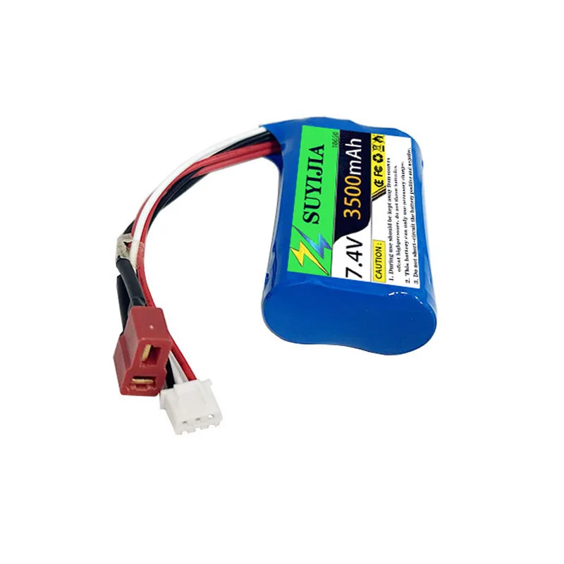 7.4 V 3500mAh. 2S1P.18500 Lithium Battery. for T-taking SM-2P 3p,XT60, XT30, Electric Remote-controlled Boat, Toy Racing Car.