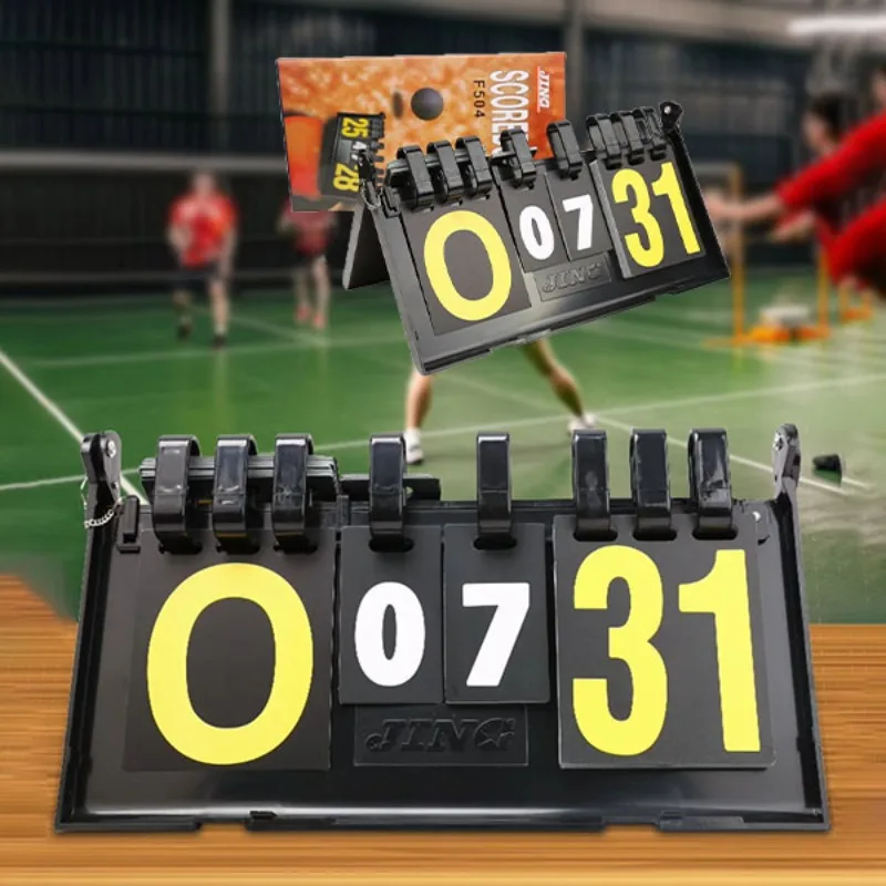 6 Digits Flip Scoreboard Tabletop Score Flipper Football Score Keeper Triangular Base Basketball Ping Pong Badminton Accessories