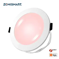 Zemismart Zigbee Smart Led Light 6 Inch RGBW Downlight Ceiling Light Work with Tuya SmartThings Alexa Google Home