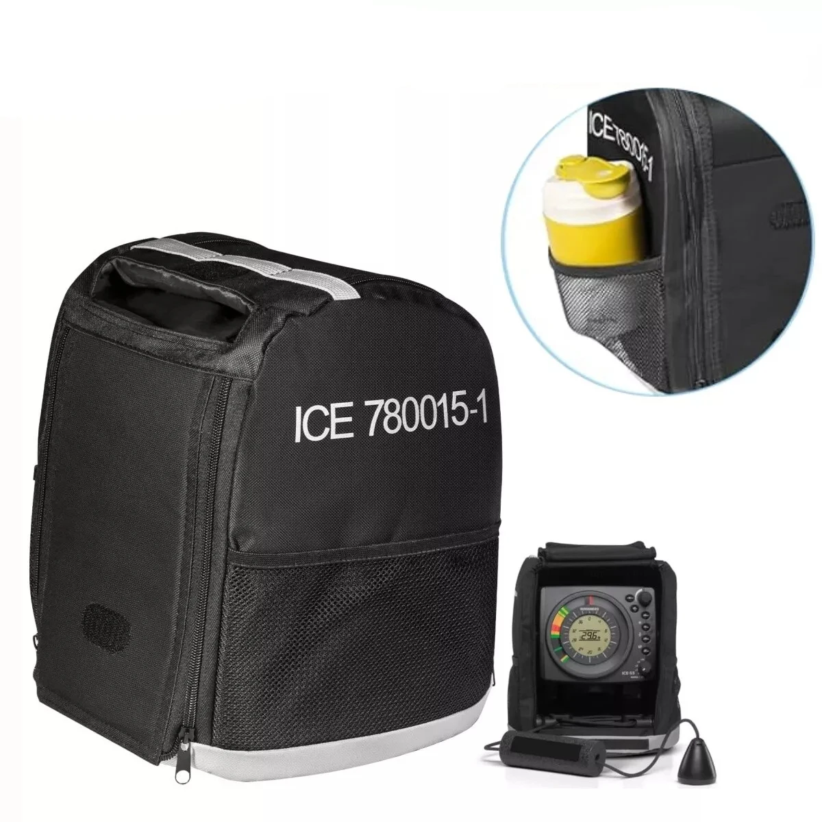 780015-1 Carrying Case for Humminbird ICE Flasher ICE 35, ICE 45, ICE 55 Models, CC ICE Fishing Flasher Case Storage Travel Bag