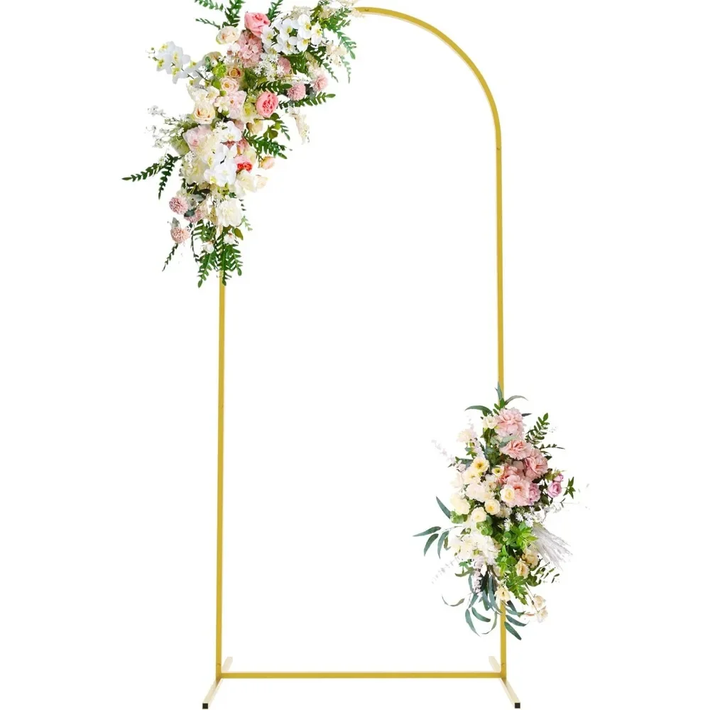 

6 FT Wedding Arch, Metal Arches Backdrop Stand for Wedding Ceremony Birthday Party Bridal Baby Shower, Wedding Arch
