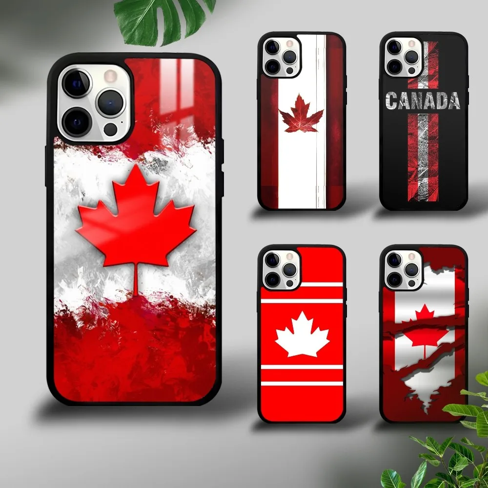 Canada Canadian Flag CA Leaf Phone Case For iPhone 16 15 14 13 12 11 Pro Xs Max Mini Plus Celulares Hard Funda Dropshipping