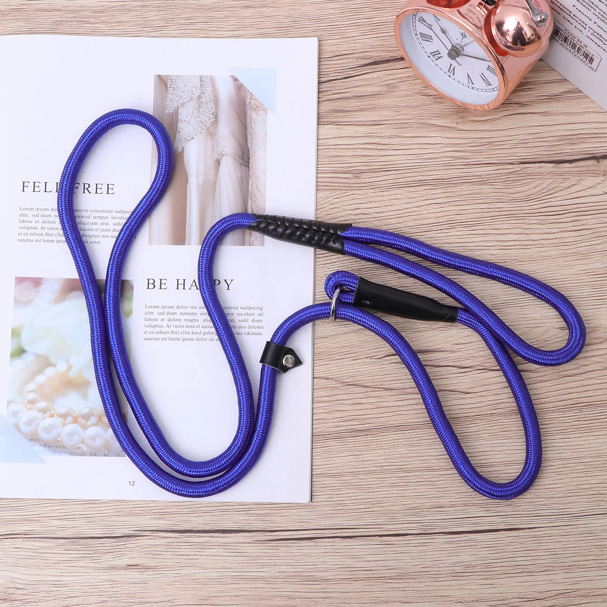 

135Cm Pet Dog Nylon Leash Adjustable Training Lead Collar Soft Strong Traction Rope Brown Pet Dog Leash Nylon Lead Rope