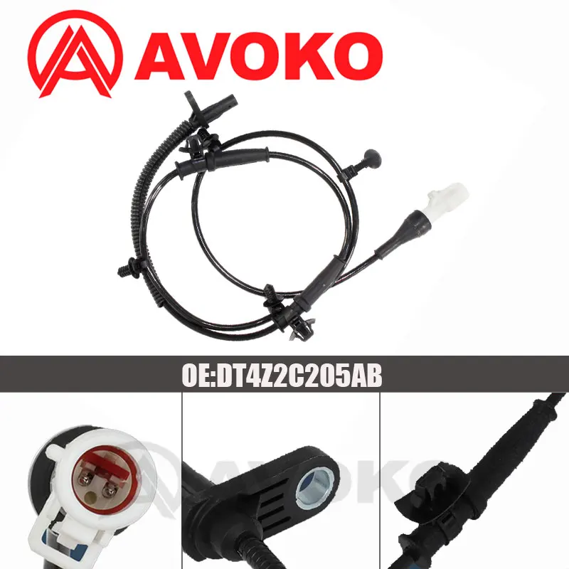 Anti-Lock Braking System ABS Sensor Front Right & Left For Ford Edge Lincoln MKX 07-15 2.0 3.5 3.7 DT4Z2C205AB