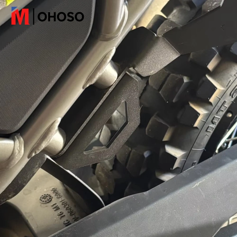 For CFMOTO MT450 IBEX 450 MT 2024 2025 450MT Motorcycle Exhaust Hanger Bracket Muffler Suppor Rear Footrest Blanking Plate