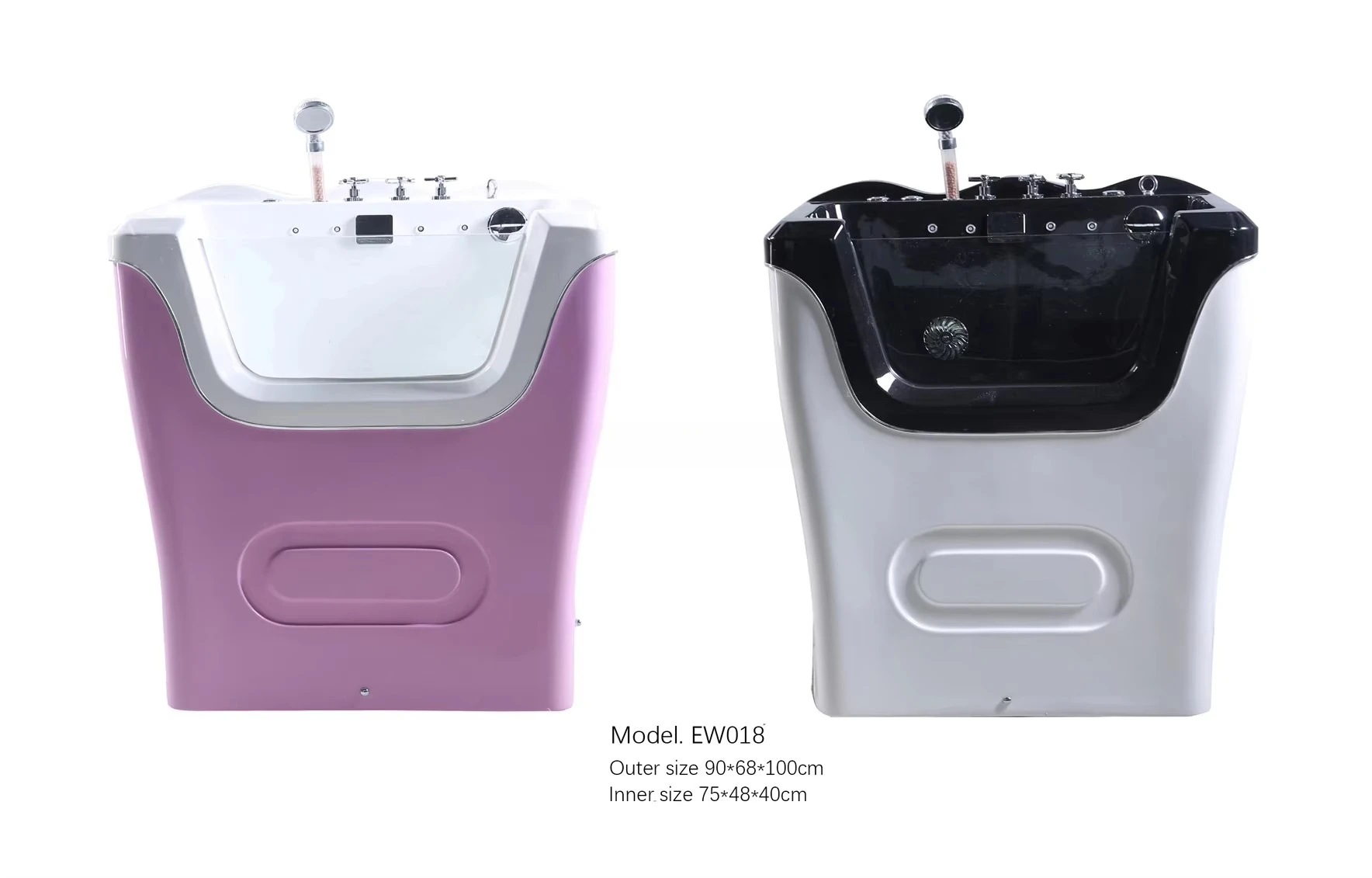 Pet Medical Equipment Pet Bath with Bubble Bath Surf Light Tempered Glass Anti-clogging Drainpipe Negative Ion Shower