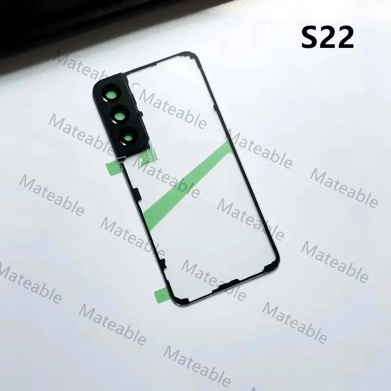 Корпус S908 S906 S901 для Samsung Galaxy S22 Ultra S 22 Plus, прозрачная задняя крышка аккумулятора, ремонтная задняя крышка, чехол + объектив камеры