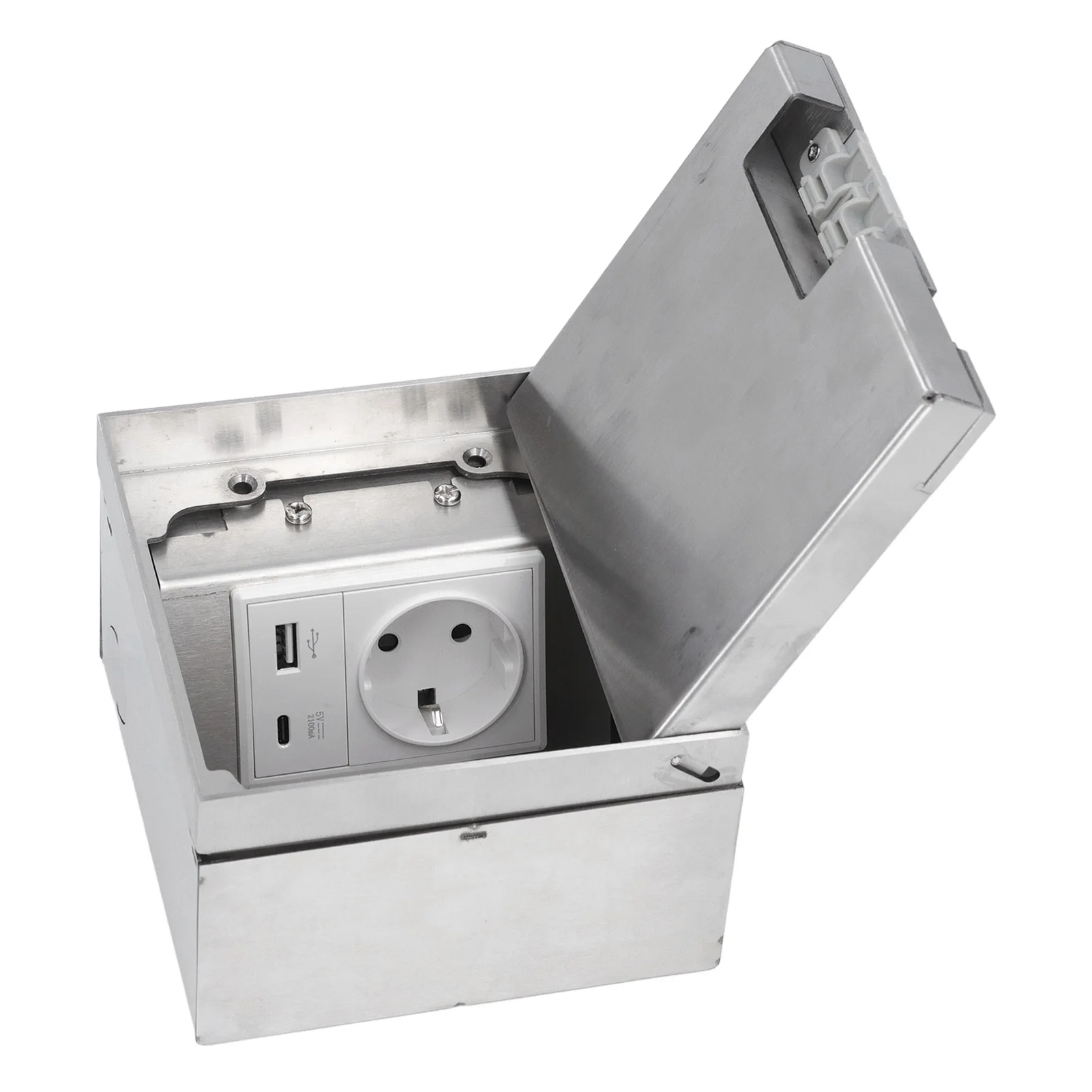 

Floor Outlet Resistant USB TYPE C Fast Charging Plug PC Casing Recessed Socket Embedded Installation for Home Improvement