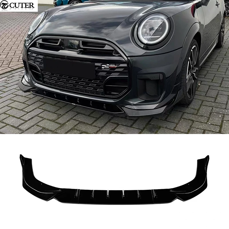 

Mini Cooper JCW F65 F66 F67 PP Bright Black Carbon Look Front Bumper Lip Splitter for Bmw Mini 2024