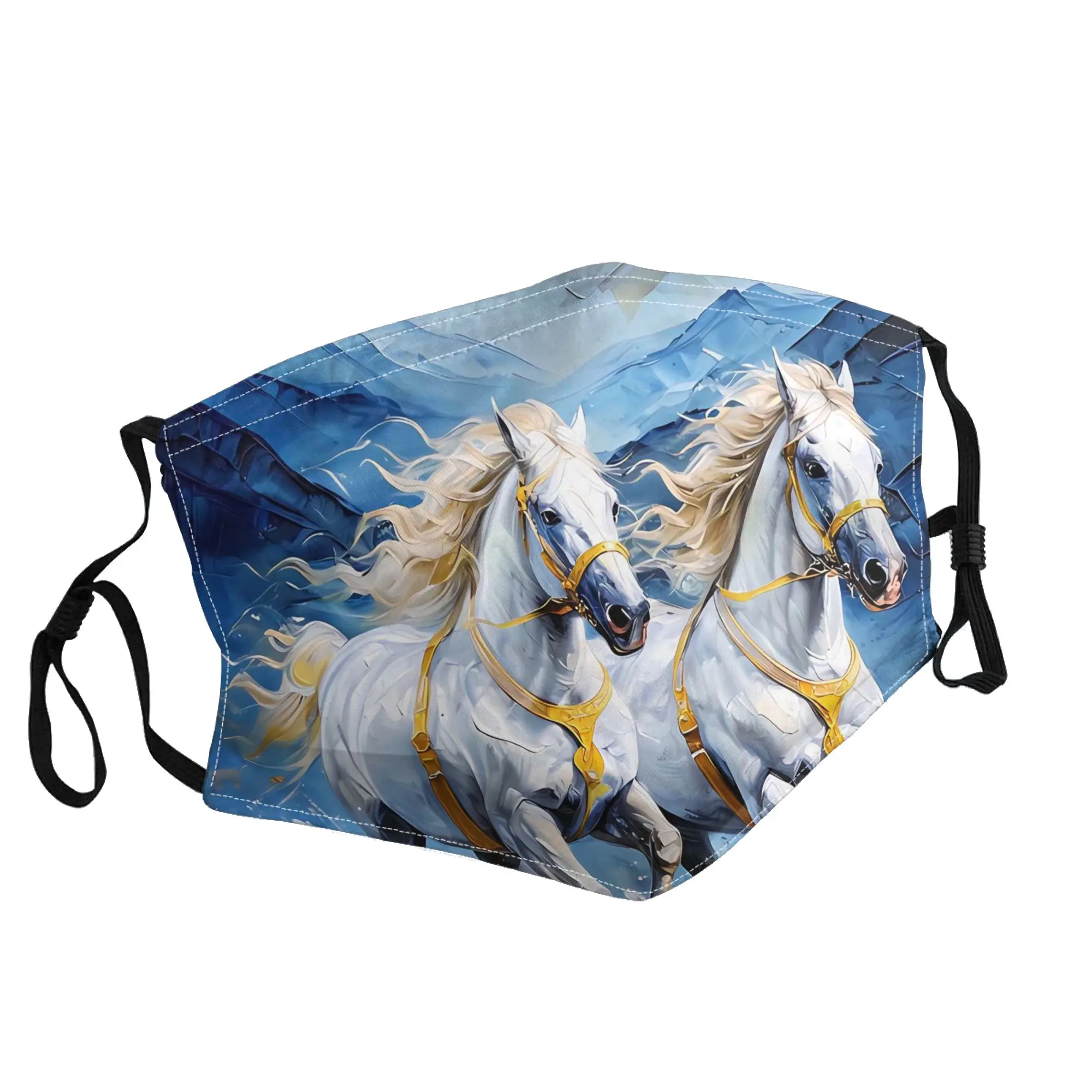 

Galloping Horses Running Horse Mask Unisex Outdoor Fashion Printed
