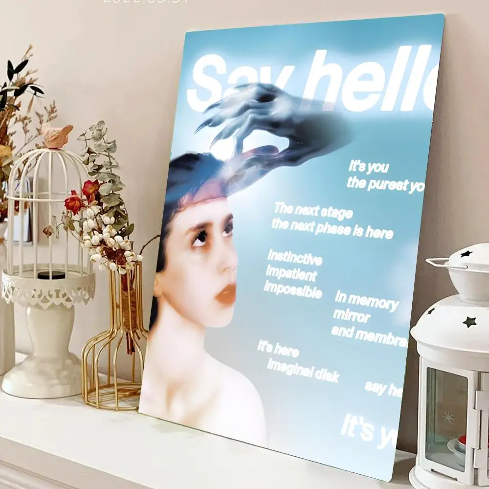 M-Magdalena B-Bay لوحة القرص الخيالية الخط قماش المشارك: تجعد الحرة مقاوم للماء دائم جميع الفضاء جدار ديكور #6