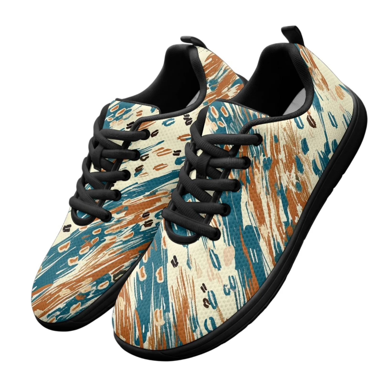 PENSTROLL Brown Brush Breathable Mens Sneakers for Business Mesh & EVA Athletic Sneakers Barefoot Sneakers