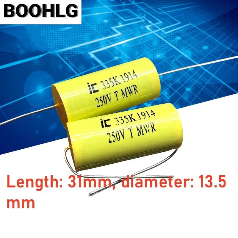 

10PCS CBB MKP 3.3uf 335 3u3 250v 2E Axial Audio Polar-less Film Capacitor