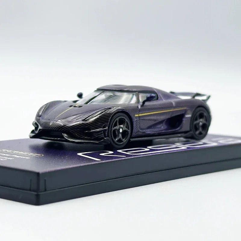 

В наличии TW All Carbon Regera 2024, Гонконгская выставка, ограниченная коллекция 1:64, литая под давлением модель автомобиля, коллекция игрушек Tarmac Works