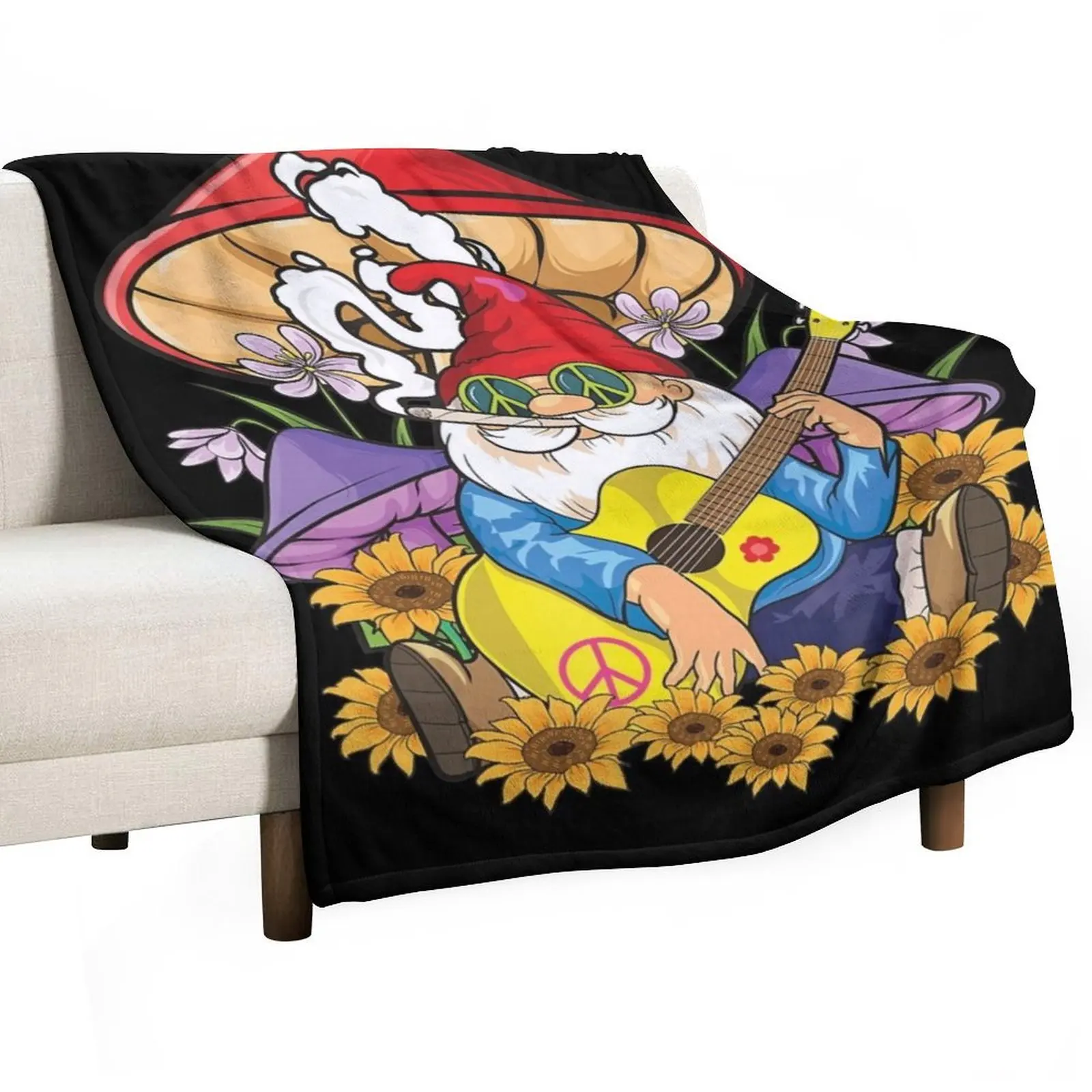 

Hippy Gnome Throw Blanket Designers Summer Blankets