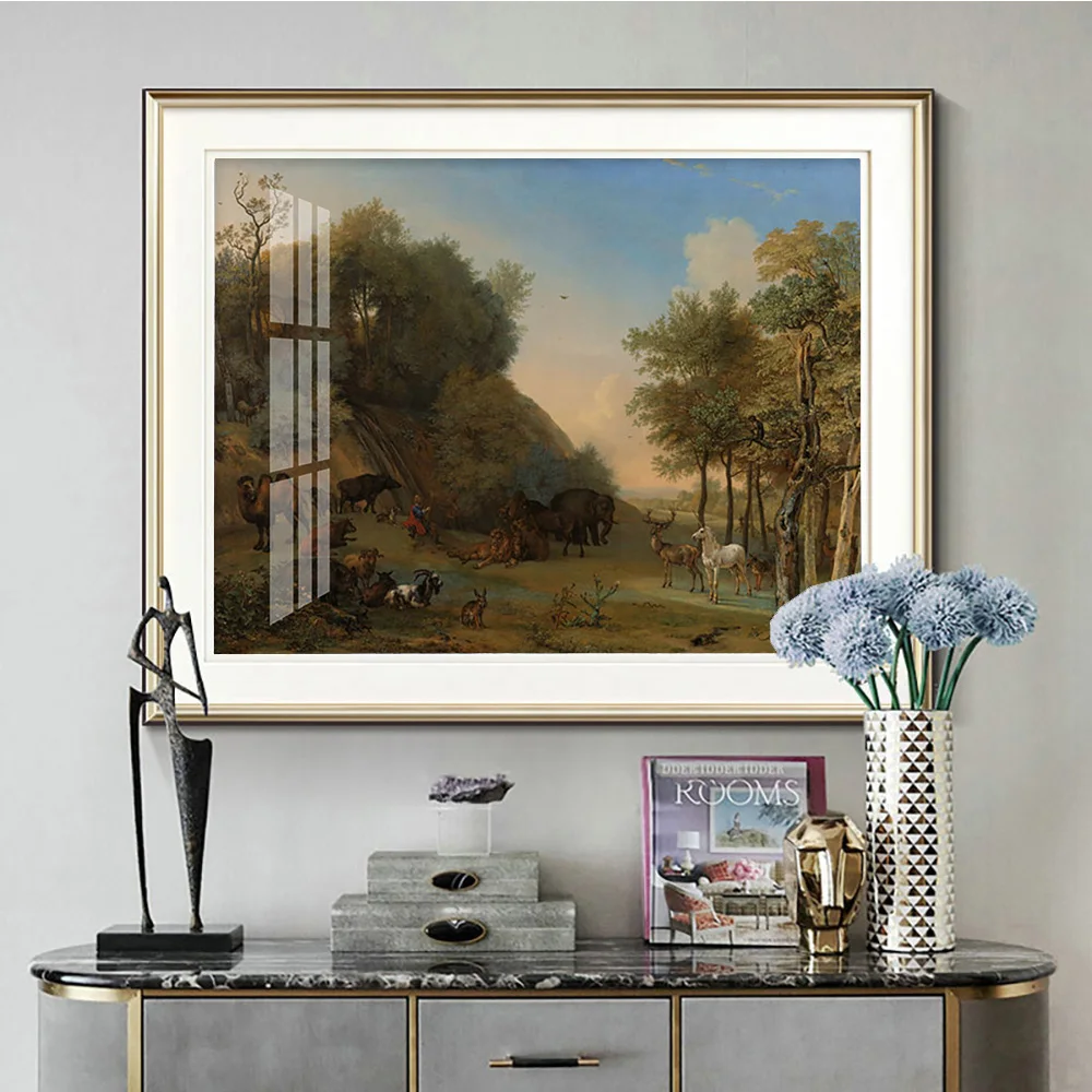 Paulus Potter Print Art Poster Orpheus And The Animals Canvas Painting Vintage Wall Stickers Home Decor