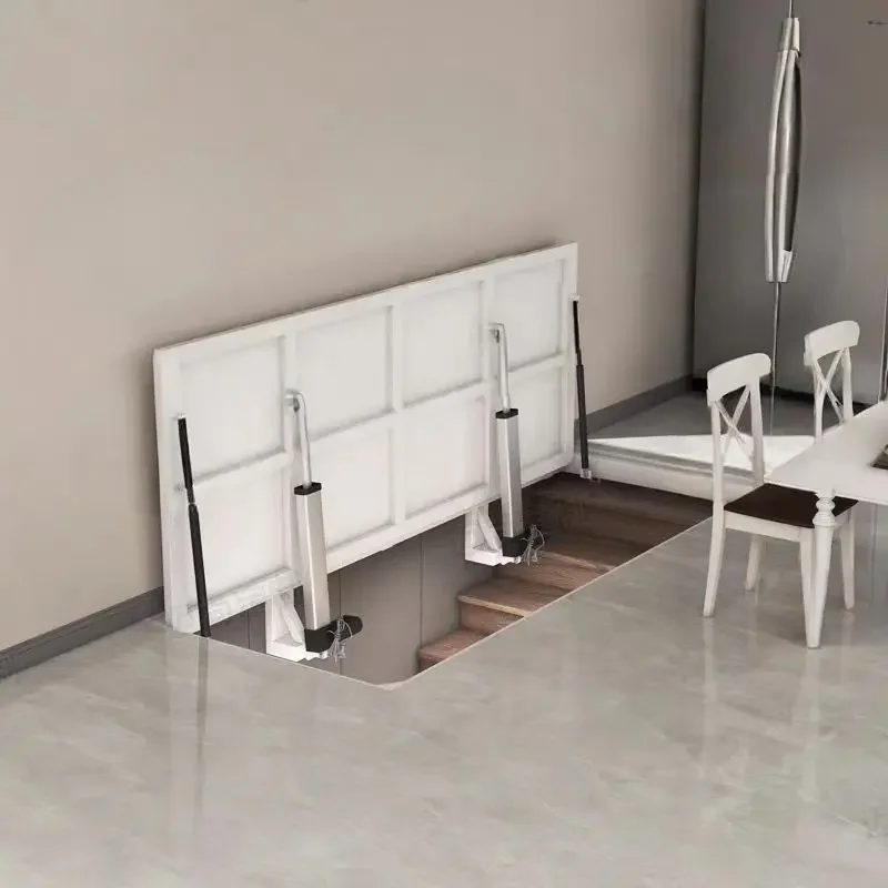 Steel Basement Concealed Cellar Door Electric Tile Floor/Wall Concealed Sliding Door System