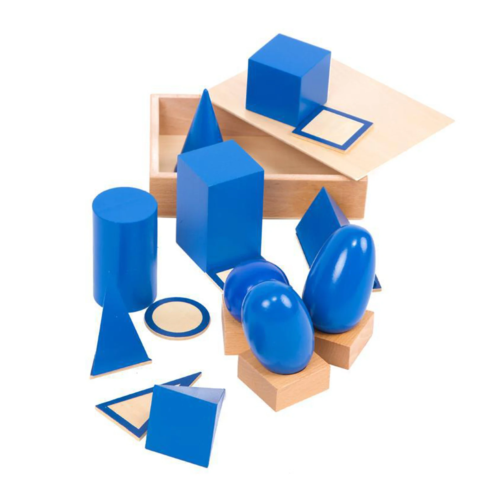 Grandes Formas 3D De Madeira Montessori Geometria Set, Sólidos Geométricos, Jogos De Matemática, Brinquedos Blocks, Pré-escolar Aprendizagem Presentes para Crianças