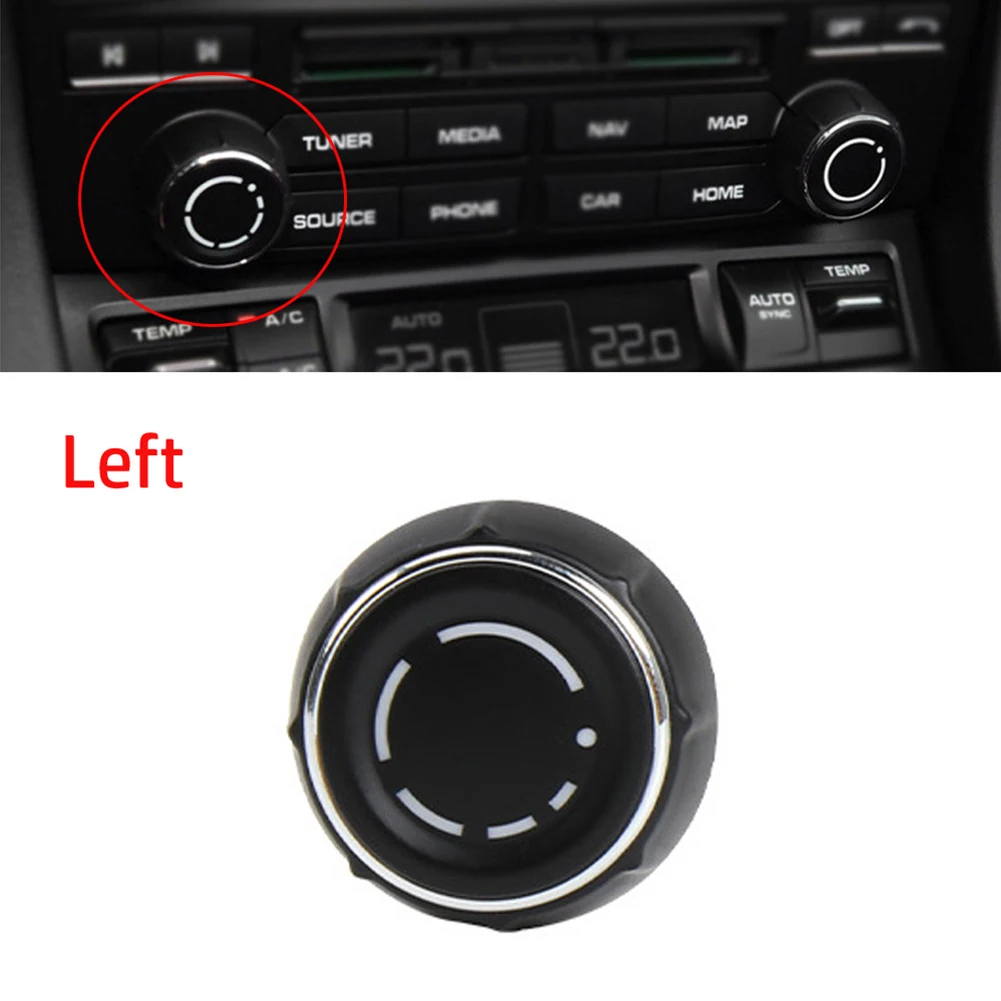 97064292901 For Porsche 2014-2017 For Macan 97064292901 Volume Knob Black For Macan Plastic Silver For Porsche 2014-2017