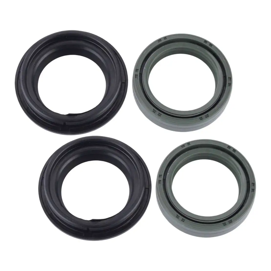 2 juegos 35*48*11 Kit de sello de aceite y sello de polvo de horquilla delantera apto para Honda ATC250R ATC350X CB500T CB650 FMX650 CB750K CBX GS550E GS750E