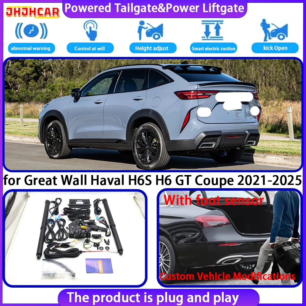 JHJHCAR for Great Wall Haval H6S H6 GT Coupe 2021-2025 Smart Automatic Electric Powered Tailgate Power Liftgate Tailgate System