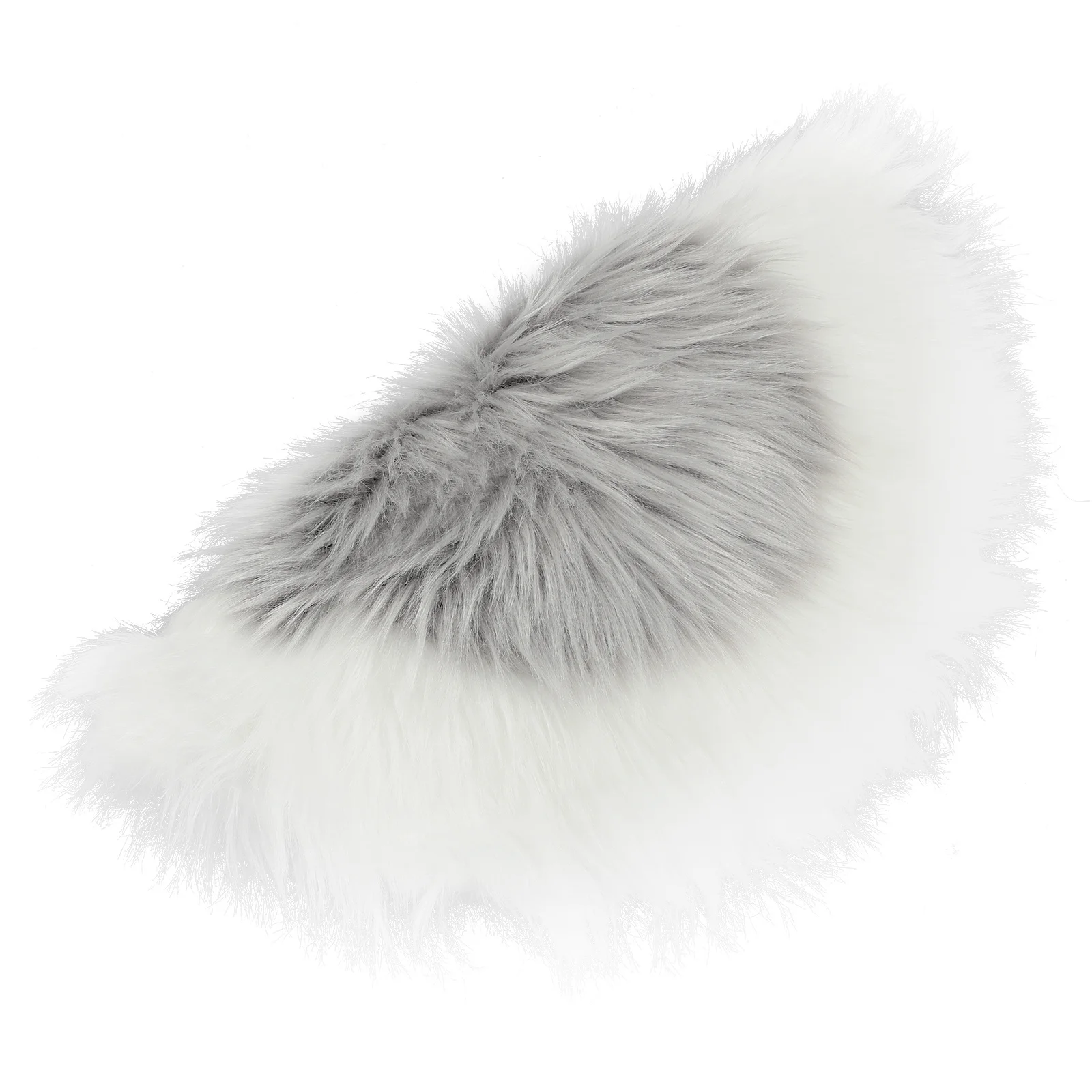 

Grey White Color Block Area Rug Non Slip Surface Soft Warm Floor Carpet for Bedroom Living Room Nursery Indoor Decoration