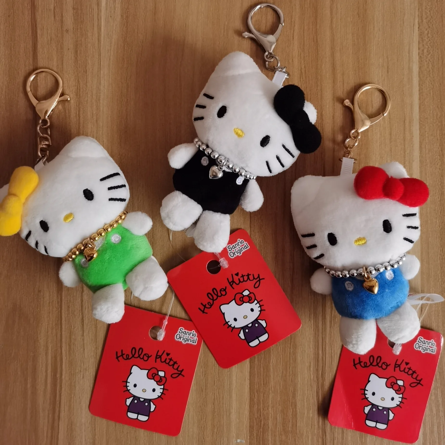 Kawaii Sanurgente Hello Kitty Wear Collier Jouets, Pendentif Sac À Dos, Porte-clés Dessin Animé, Accessoires, Petite Amie Surprise, Cadeau D'anniversaire